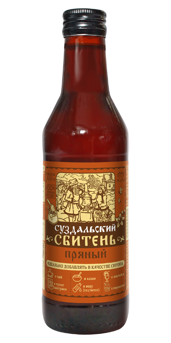 №3 Сбитень Суздальский "Пряный"(блок 8шт по 250мл) в Вологде