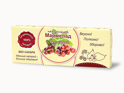  Мармелад натуральный "Брусника" 140г в Вологде