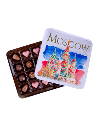 №1 TM LORD Конфеты шоколадны MOSCOW(металлическая коробка)195г) в Вологде